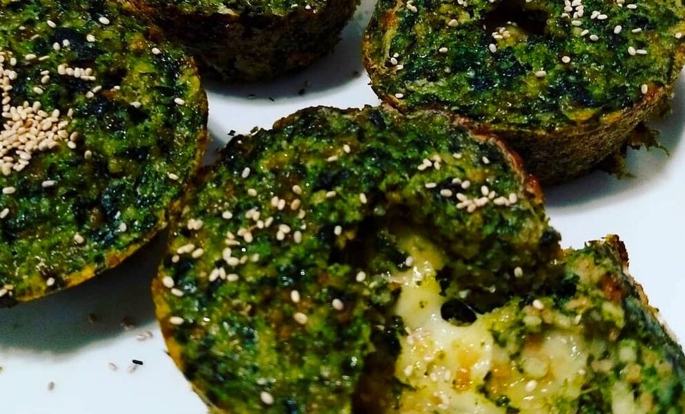 Muffins de espinaca