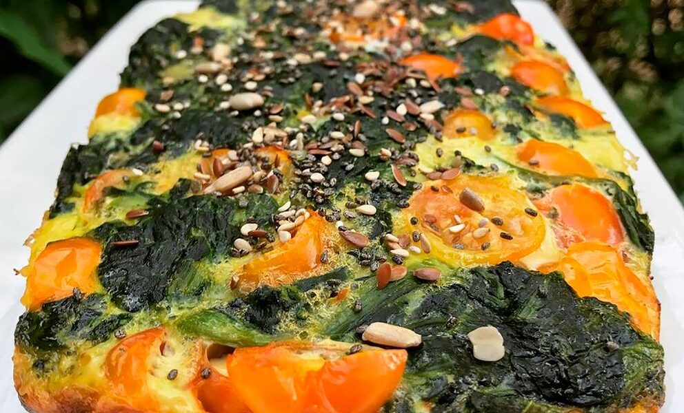 Tortilla de espinaca