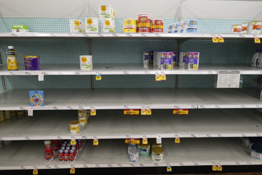 Escasez fórmula láctea