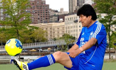 Evo Morales fútbol